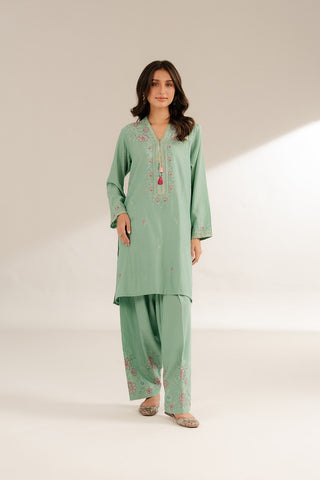 2 Piece Lawn Karandi Embroidered Suit (CS0300)