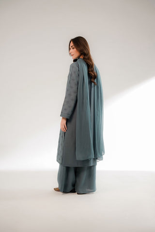 3 Piece Cotton Karandi Embroidered Suit (CS0302)