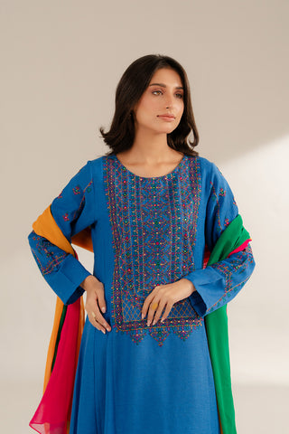 3 Piece Cotton Karandi Embroidered Suit (CS0304)