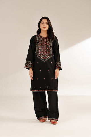 2 Piece Slub Khaddar Embroidered Suit (CS0306)