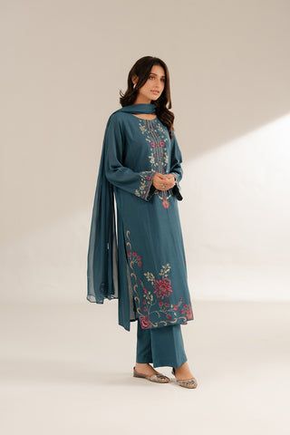 3 Piece Lawn Karandi Embroidered Suit (CS0307)