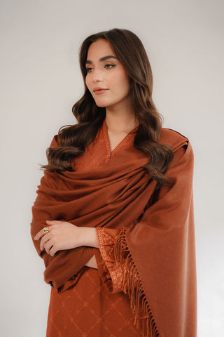3 Piece Cotton Karandi Embroidered Suit (CS0308)