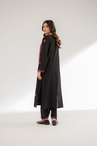 2 Piece Slub Khaddar Embroidered Suit (CS0309)