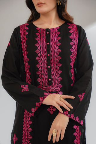 2 Piece Slub Khaddar Embroidered Suit (CS0309)