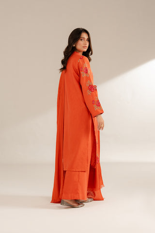 3 Piece Cotton Karandi Embroidered Suit (CS0310)