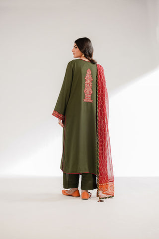 3 Piece Lawn Karandi Embroidered Suit (CS0312)