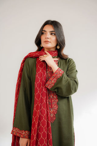 3 Piece Lawn Karandi Embroidered Suit (CS0312)