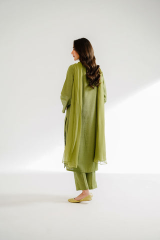 3 Piece Cotton Karandi Embroidered Suit (CS0313)