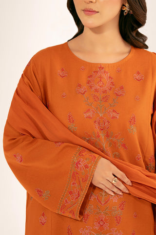 3 Piece Lawn Karandi Embroidered Suit (CS0317)