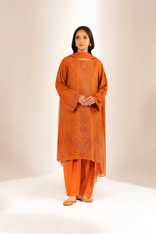 3 Piece Lawn Karandi Embroidered Suit (CS0317)