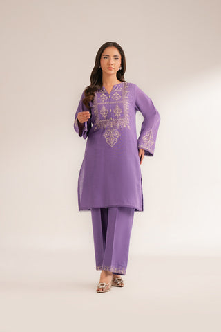 2 Piece Slub Khaddar Embroidered Suit (CS0319)