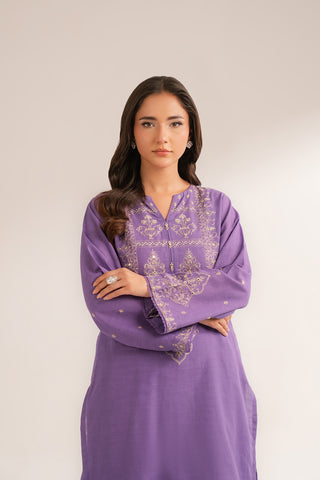 2 Piece Slub Khaddar Embroidered Suit (CS0319)