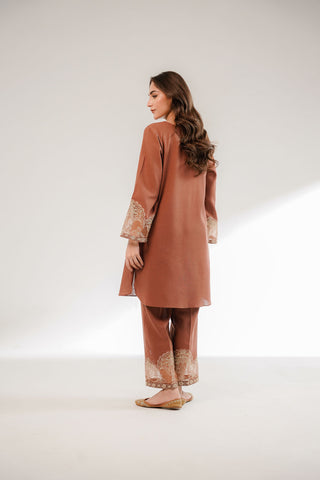 2 Piece Cotton Karandi Embroidered Suit (CS0321)