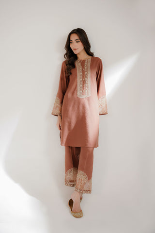 2 Piece Cotton Karandi Embroidered Suit (CS0321)