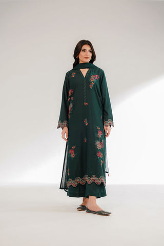 3 Piece Lawn Karandi Embroidered Suit (CS0322)