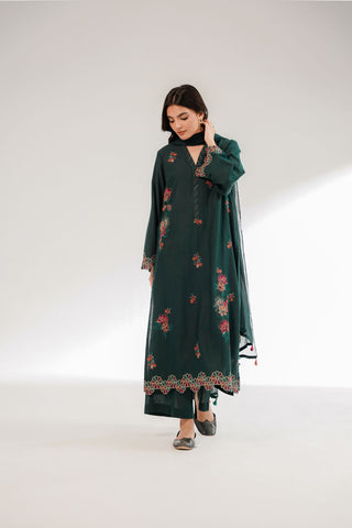 3 Piece Lawn Karandi Embroidered Suit (CS0322)