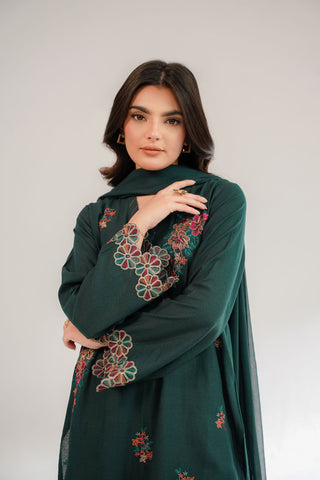 3 Piece Lawn Karandi Embroidered Suit (CS0322)