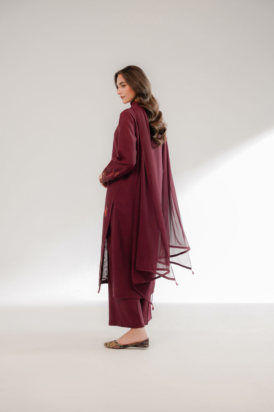 3 Piece Cotton Karandi Embroidered Suit (CS0323)
