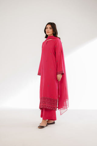 3 Piece Cotton Karandi Embroidered Suit (CS0324)