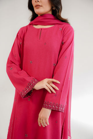 3 Piece Cotton Karandi Embroidered Suit (CS0324)