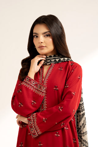 3 Piece Lawn Karandi Embroidered Suit (CS0329)