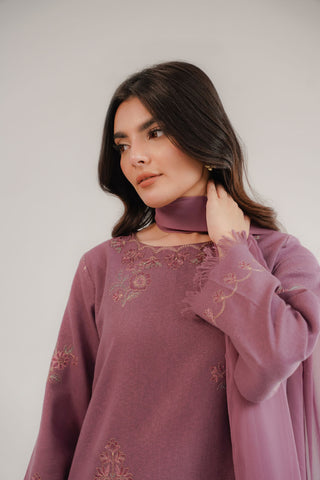 3 Piece Cotton Karandi Embroidered Suit (CS0335)