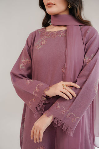 3 Piece Cotton Karandi Embroidered Suit (CS0335)