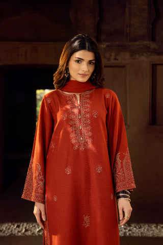 3 Piece Cotton Karandi Embroidered Suit (CS0337)