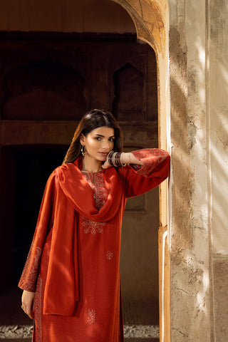 3 Piece Cotton Karandi Embroidered Suit (CS0337)
