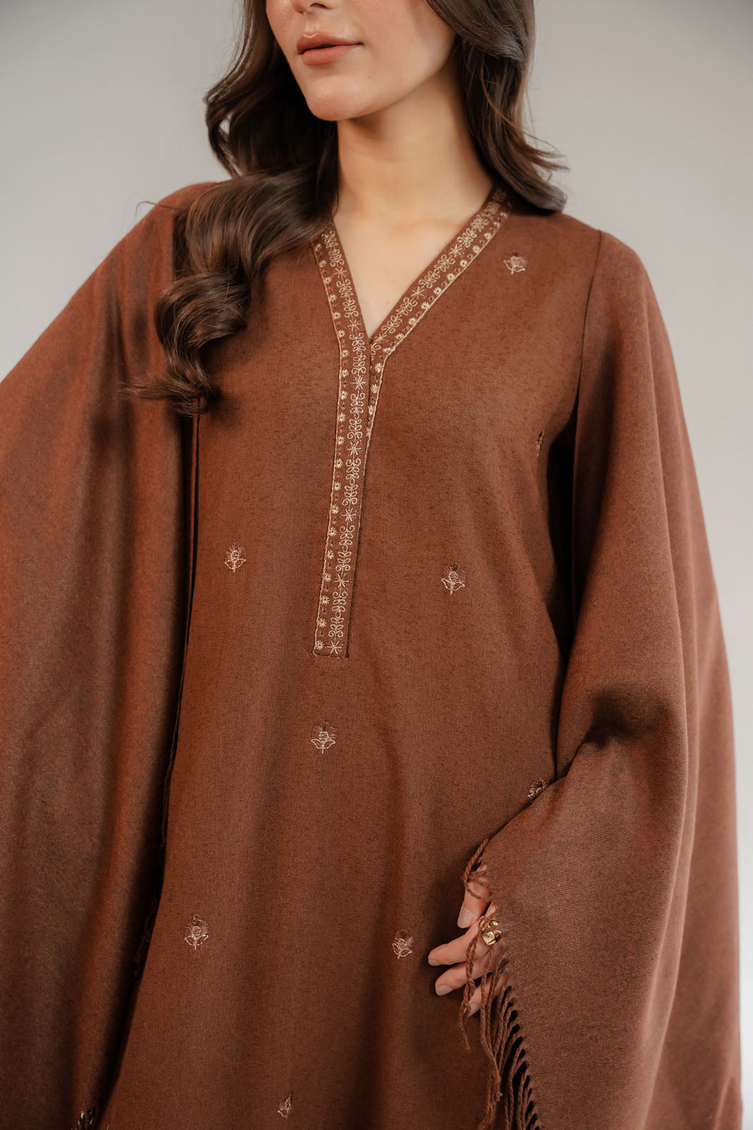 3 Piece Cotton Karandi Embroidered Suit (CS0338)