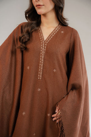 3 Piece Cotton Karandi Embroidered Suit (CS0338)