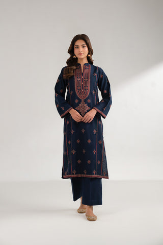 3 Piece Cotton Karandi Embroidered Suit (CS0339)