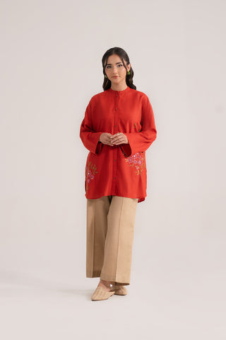 1 Piece Lawn Karandi Embroidered Shirt (CS0341)