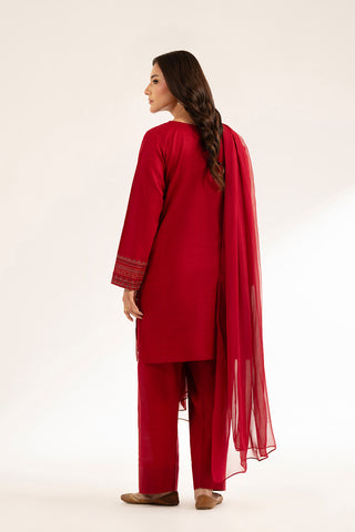 3 Piece Slub Khaddar Embroidered (CS0342)