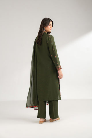 3 Piece Cotton Karandi Embroidered (CS0346)