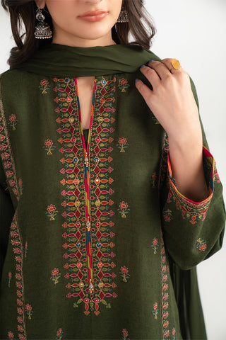 3 Piece Cotton Karandi Embroidered (CS0346)