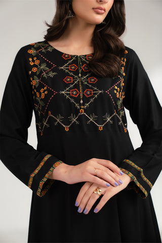 2 Piece Printed Marina Embroidered Suit (CS0347)