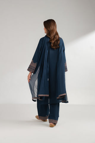 3 Piece Cotton Karandi Embroidered (CS0348)