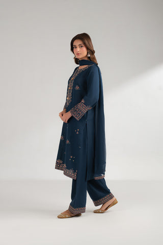 3 Piece Cotton Karandi Embroidered (CS0348)