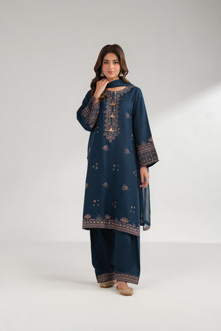 3 Piece Cotton Karandi Embroidered (CS0348)