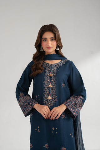 3 Piece Cotton Karandi Embroidered (CS0348)