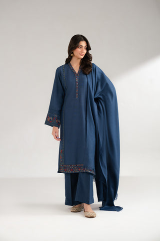 3 Piece Cotton Karandi Embroidered (CS0349)