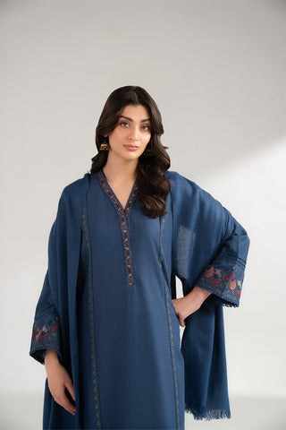 3 Piece Cotton Karandi Embroidered (CS0349)