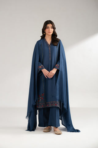 3 Piece Cotton Karandi Embroidered (CS0349)