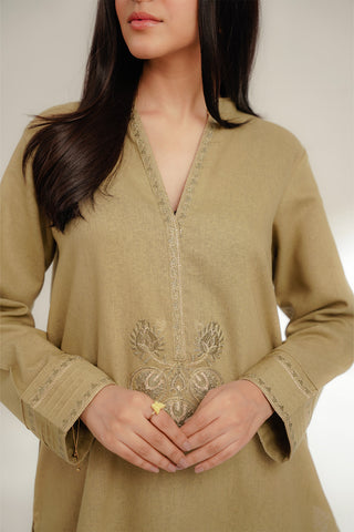 2 Piece Cotton Karandi Embroidered Suit (CS0350)