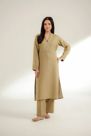 2 Piece Cotton Karandi Embroidered Suit (CS0350)