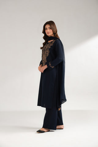 3 Piece Cotton Karandi Embroidered (CS0351)