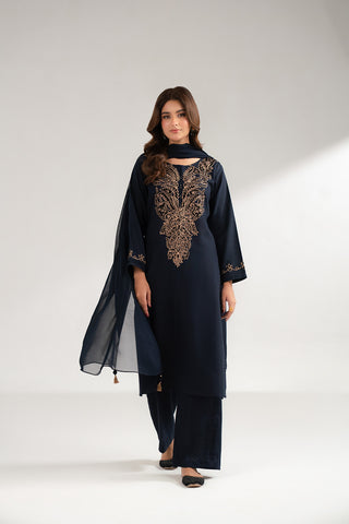 3 Piece Cotton Karandi Embroidered (CS0351)