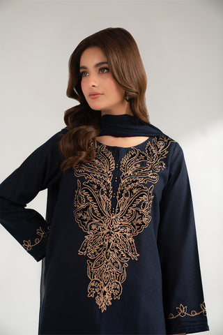 3 Piece Cotton Karandi Embroidered (CS0351)