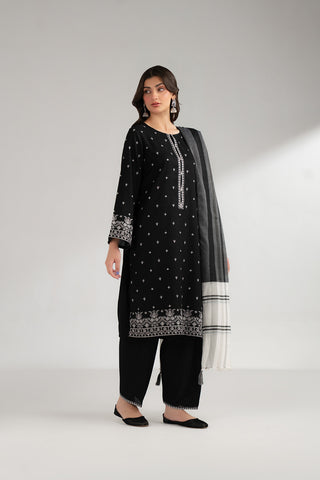 3 Piece Lawn Karandi Embroidered Suit (CS0352)